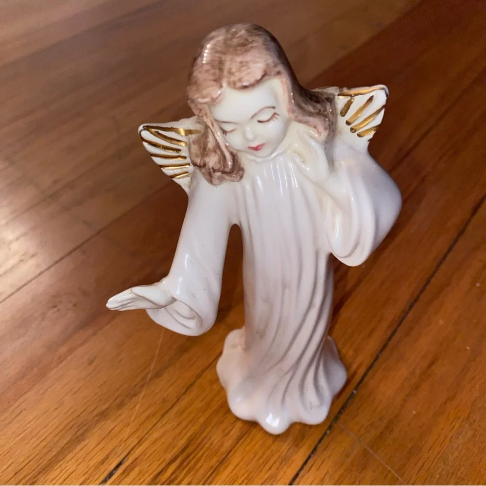 VINTAGE Angel Figurine Signed‎ 1955